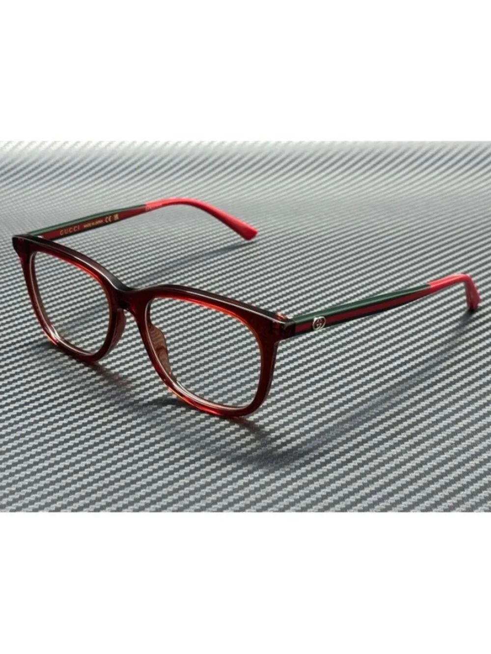 New Gucci Women Burgundy Green Eyeglasses 53-17-145